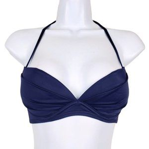 Victoria's Secret Blue Halter Neck Bikini Swimsuit Top Size 32B